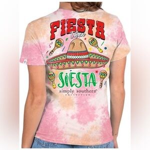 NWT Simply Southern Fiesta Then Siesta 100% Cotton Size Medium